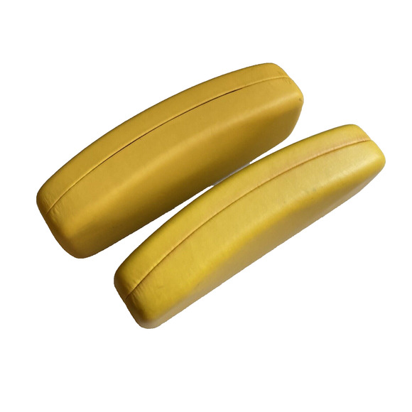 2 RAY BAN Yellow Hard Clamshell Sunglasses Eyeglasses Cases Only Empty Storage - Picture 4 of 8